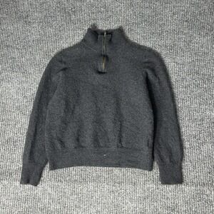 Christian Lacroix Sweater Womens XS Gray Quarter Zip Merino Wool Pullover‎